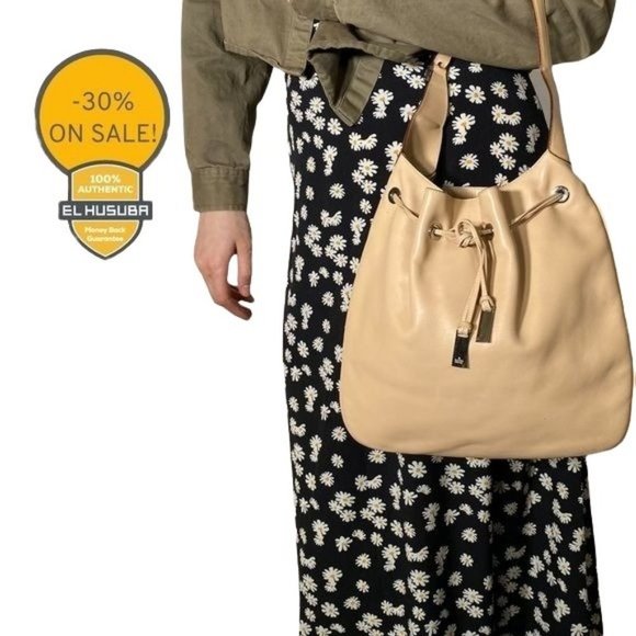 Authentic Gucci Shoulder bag Beige With Dust Leather Used GG Handbag Vintage​ - Picture 15 of 16